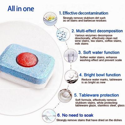 kwaliteit  Disposable Dishwasher Tablets Eco Dishwasher Detergent Cleaning Tablets fabriek